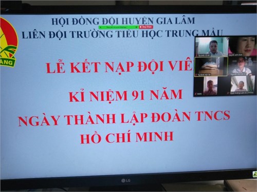 Trường tiểu học trung mầu kết nạp cho 45 học sinh ưu tú trở thành đội viên đội tntp hồ chí minh